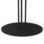 Стол журнальный с круглой бело-голубой столешницей из стекла White and Blue Marble варинант исполнения - 4 | Loft Concept в Орле