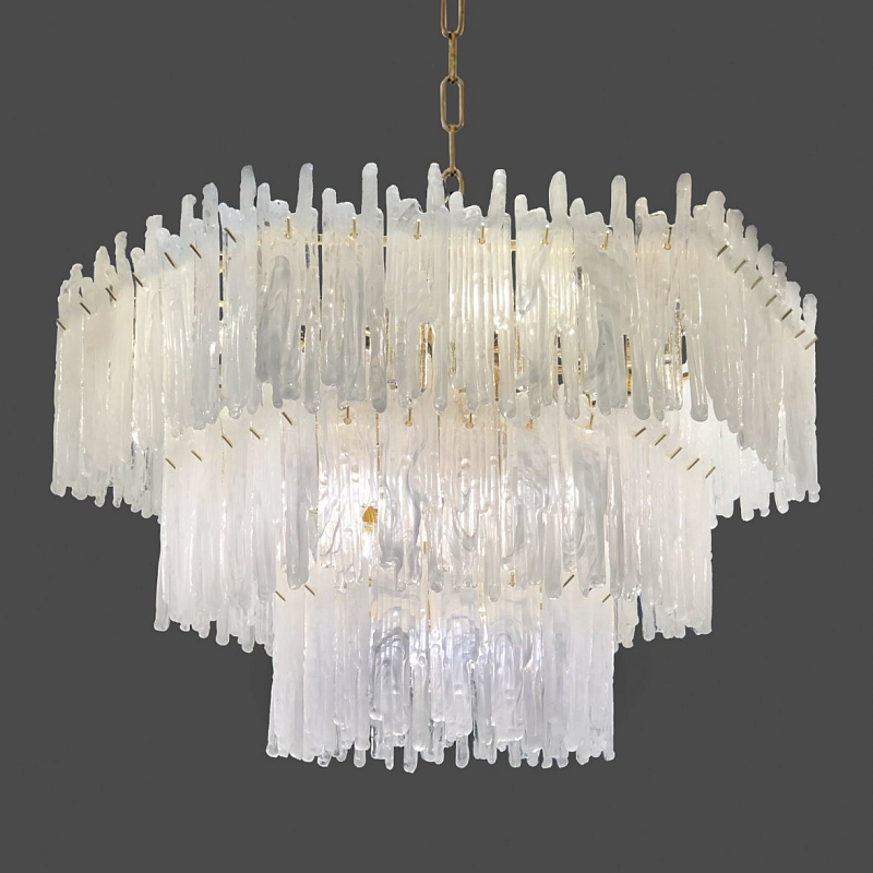 Люстра Snow Queen Chandelier Золотой Белый Люстра Snow Queen Chandelier Золотой Белый в Орле | Loft Concept