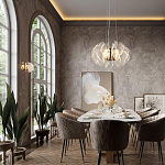 Бра с крупными прозрачными лепестками с рельефной поверхностью Ethereal Bloom варинант исполнения - 2 | Loft Concept в Орле