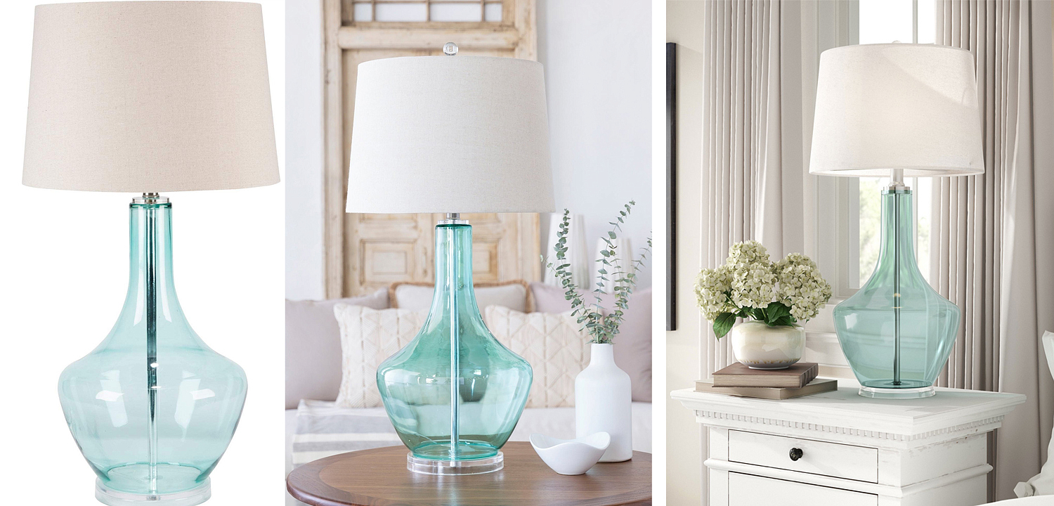 Настольная лампа Fantina Table lamp blue Настольная лампа Fantina Table lamp blue - Loft-Concept в Орле