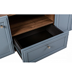 ТВ-тумба серая из массива бука с 2-мя дверками и ящиком Wenge Light варинант исполнения - 6 | Loft Concept в Орле