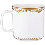 Кружка из фарфора белая с изображением лошади 400 мл Porcelain Horse Set варинант исполнения - 1 | Loft Concept в Орле