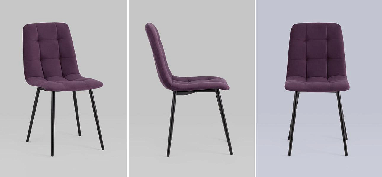 Стул NANCY S-2 Chair Пыльно-Фиолетовый Велюр Стул NANCY S-2 Chair Пыльно-Фиолетовый Велюр - Loft-Concept в Орле