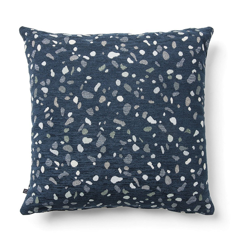 Декоративная подушка Terrazzo Dark Blue Темно-синий Мульти в Орле | Loft Concept 