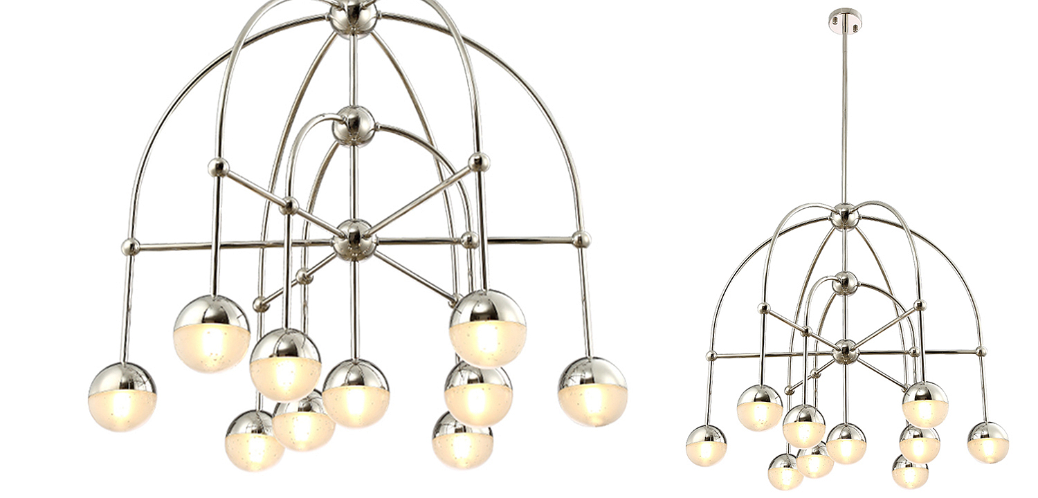 Люстра Heidy Chrome Chandelier 10 Люстра Heidy Chrome Chandelier 10 - Loft-Concept в Орле