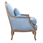 Кресло Ava Classical Armchair light blue velour варинант исполнения - 2 | Loft Concept в Орле