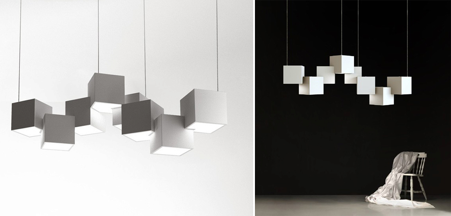 Дизайнерский светодиодный светильник Белый Eight Squares Lamp Дизайнерский светодиодный светильник Белый Eight Squares Lamp - Loft-Concept в Орле
