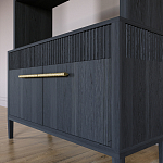 Стеллаж Primo с ящиками Черный дуб  варинант исполнения - 4 | Loft Concept в Орле