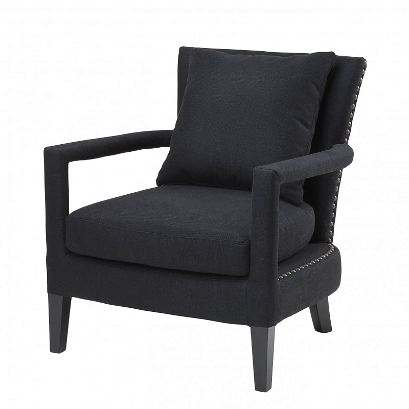 Кресло Eichholtz Chair Gregory Black Черный Темная бронза винтаж Кресло Eichholtz Chair Gregory Black Черный Темная бронза винтаж в Орле | Loft Concept