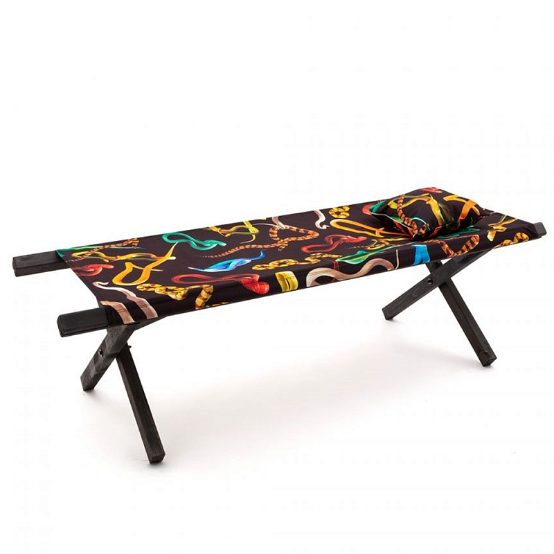 Шезлонг Seletti Poolbed Snakes Черный Мульти Шезлонг Seletti Poolbed Snakes Черный Мульти в Орле | Loft Concept