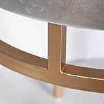 Столик журнальный серебристый с круглой столешницей Showing Refinement варинант исполнения - 2 | Loft Concept в Орле