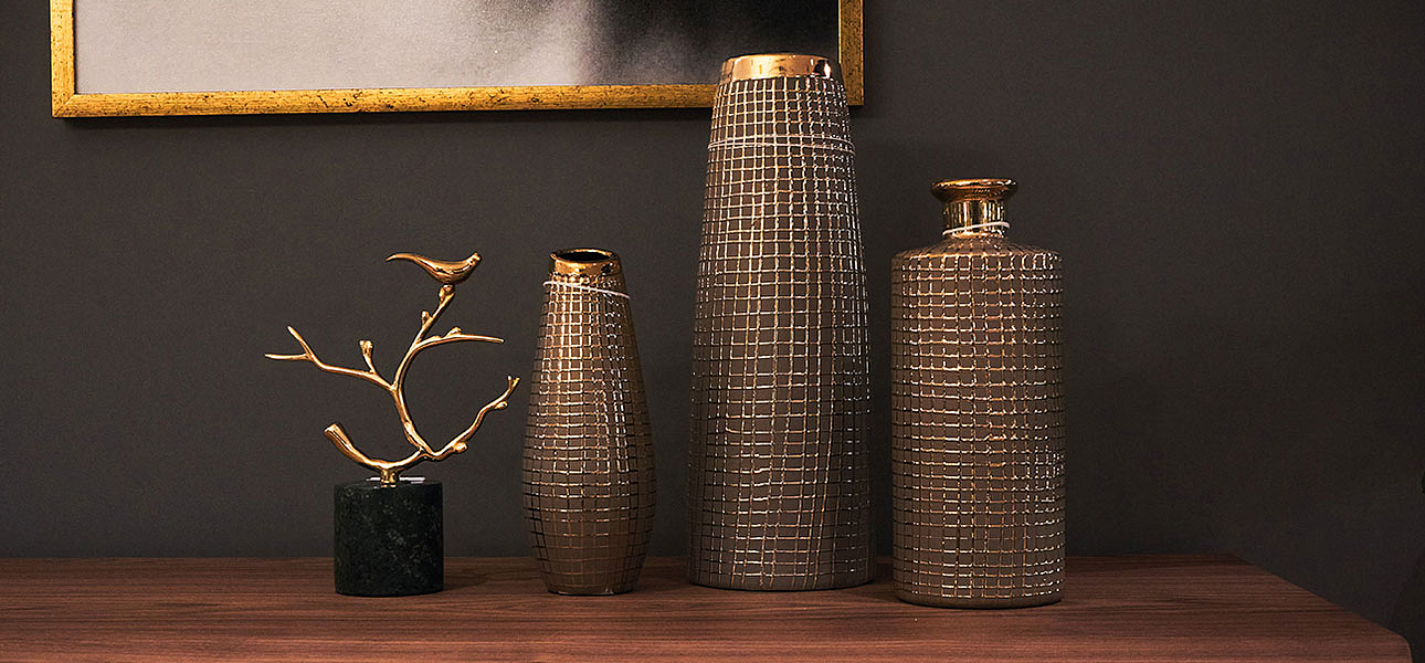 Ваза Golden mesh 25 Ваза Golden mesh 25 - Loft-Concept в Орле