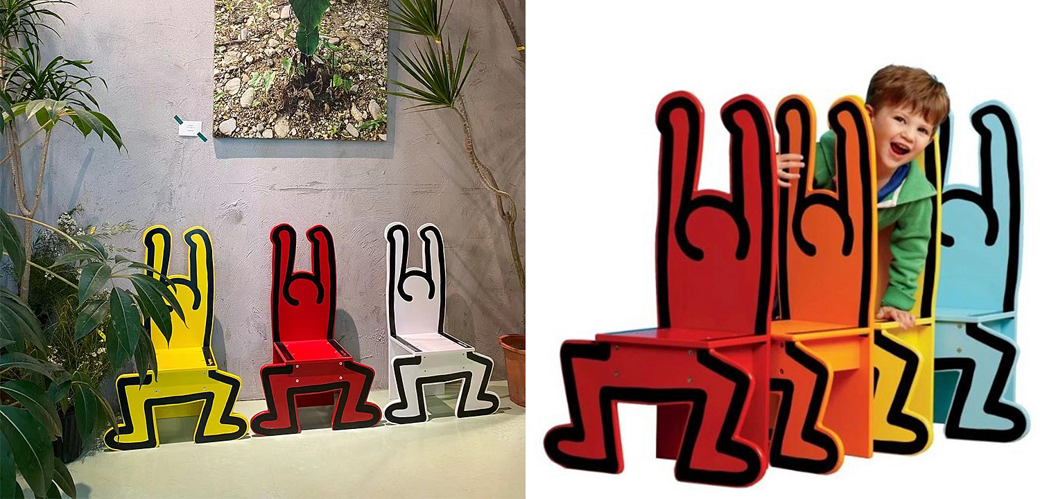 Детский стул Chaise Keith Haring Dancer Vilac Красный Детский стул Chaise Keith Haring Dancer Vilac Красный - Loft-Concept в Орле