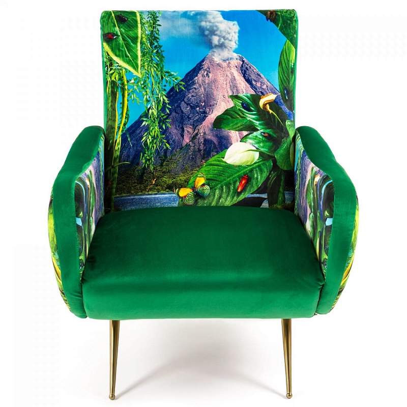 Кресло Seletti Armchair Volcano Бирюзовый Зеленый Латунь Кресло Seletti Armchair Volcano Бирюзовый Зеленый Латунь в Орле | Loft Concept