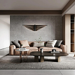 Люстра в виде распахнутых крыльев из тонких металлических планок Flight of Freedom варинант исполнения - 8 | Loft Concept в Орле