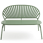 Зелёная скамья из стали Goodwin Metal Bench Green варинант исполнения - 5 | Loft Concept в Орле