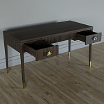 Письменный стол Elsa Dreams Walnut Шпон дерево с двумя ящиками варинант исполнения - 3 | Loft Concept в Орле