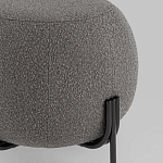 Пуф в ткани букле темно-серого цвета Pikelet варинант исполнения - 3 | Loft Concept в Орле