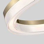 Люстра подвесная круглая светодиодная с золотым каркасом Ring Horizontal варинант исполнения - 2 | Loft Concept в Орле