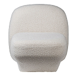 Кресло без подлокотников с обивкой из белой ткани букле Pacification варинант исполнения - 2 | Loft Concept в Орле