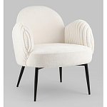 Полукресло Wave Stripes букле белый варинант исполнения - 1 | Loft Concept в Орле