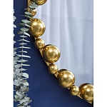 Зеркало круглое в фактурной золотистой раме из металла Mirror Golden Placer варинант исполнения - 4 | Loft Concept в Орле