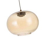 Подвесной светильник с янтарным рифленым стеклянным плафоном Ferm Living варинант исполнения - 5 | Loft Concept в Орле