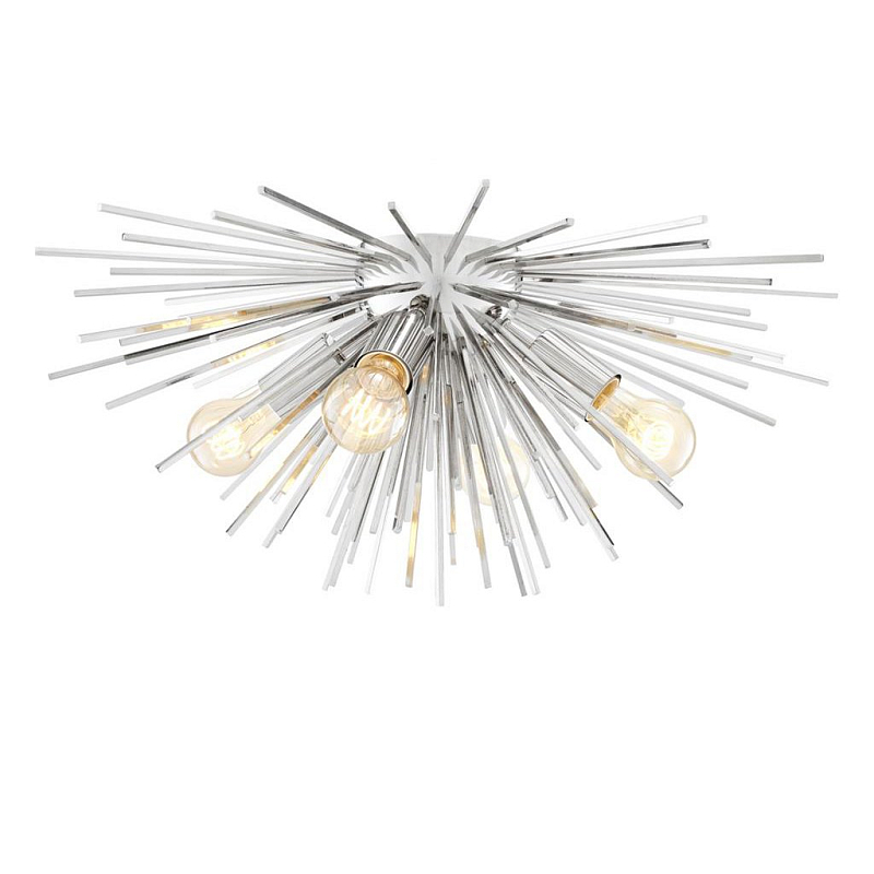 Потолочный светильник Ceiling Lamp Boivin Nickel Никель Потолочный светильник Ceiling Lamp Boivin Nickel Никель в Орле | Loft Concept