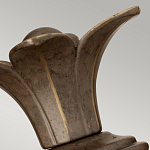 Бра для ванных комнат с прозрачным стеклянным плафоном в форме ананаса и декоративным основанием с рельефным узором Hinkley варинант исполнения - 8 | Loft Concept в Орле