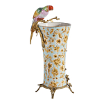 Ваза фарфоровая с птицей на бронзовой ветке Garden of Eden варинант исполнения - 2 | Loft Concept в Орле