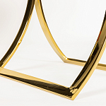 Кофейный столик на подстолье золотого цвета Noelle варинант исполнения - 5 | Loft Concept в Орле