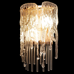 Бра с эффектом стекающего стекла и прозрачными трубками Textured Glass варинант исполнения - 5 | Loft Concept в Орле