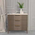 Комод коричневый с 3-мя ящиками на 4-х ножках Harper Line варинант исполнения - 1 | Loft Concept в Орле