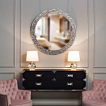 Настольная лампа с кремовым абажуром на граненном основании Crystal Facets варинант исполнения - 2 | Loft Concept в Орле