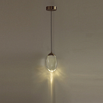 Подвесной светильник с плафоном в форме капли Crystal Transparent Drop варинант исполнения - 5 | Loft Concept в Орле