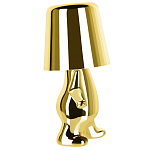 Настольная лампа фигурная золотого цвета с гладким абажуром Высота 19 см Sophia варинант исполнения - 4 | Loft Concept в Орле