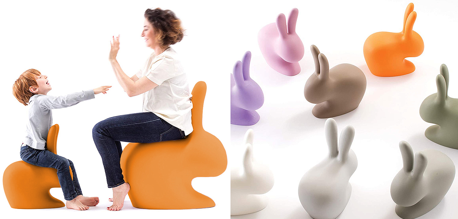 Стул в виде кролика Rabbit Chair Orange дизайн Стефано Джованнони Стул в виде кролика Rabbit Chair Orange дизайн Стефано Джованнони - Loft-Concept в Орле