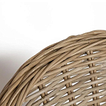 Кресло из ротанга с подушкой Nest бежево-серое варинант исполнения - 5 | Loft Concept в Орле