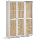 Шкаф с тремя дверцами из плетеного ротанга Tomio Wicker Furniture варинант исполнения - 2 | Loft Concept в Орле