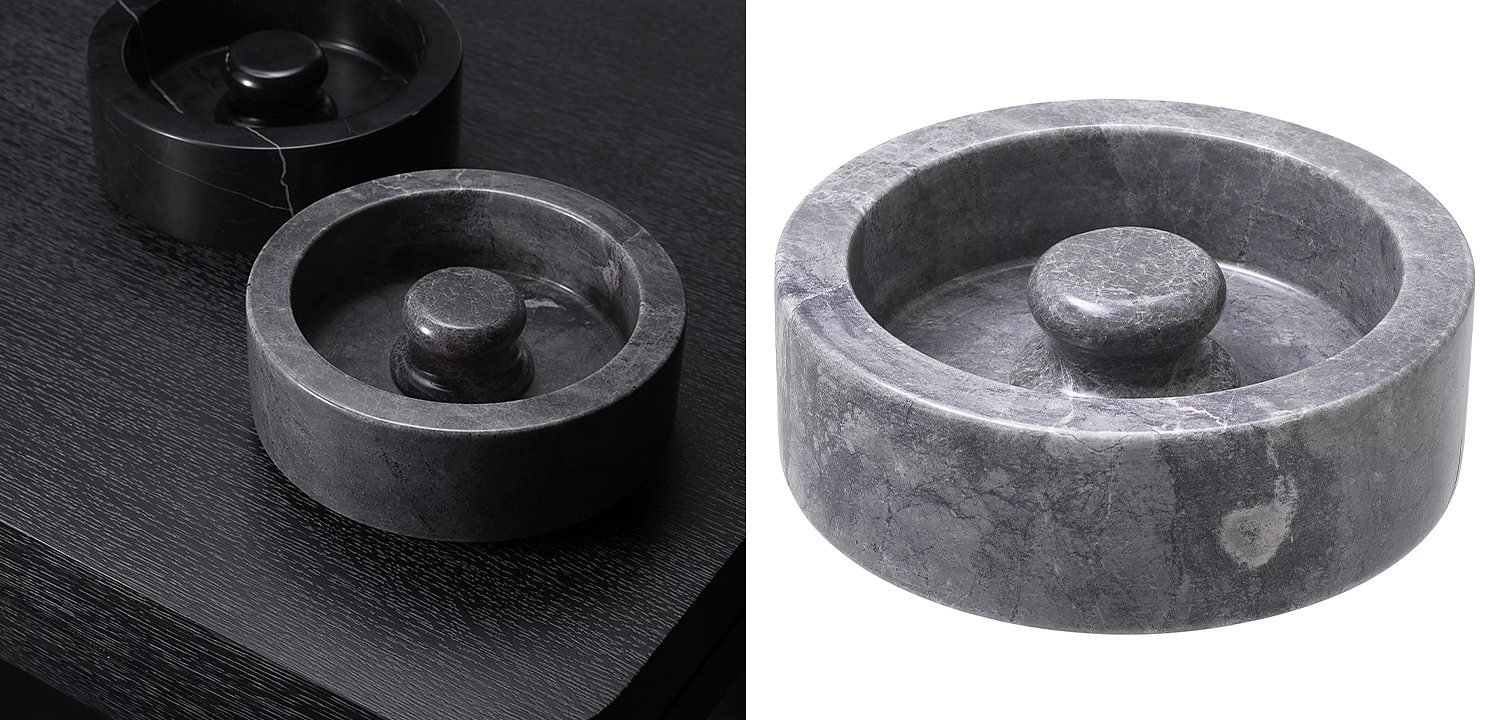 Пепельница Eichholtz Ashtray Poulsen Grey Пепельница Eichholtz Ashtray Poulsen Grey - Loft-Concept в Орле