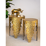 Столик дизайнерский Copper streaks варинант исполнения - 8 | Loft Concept в Орле