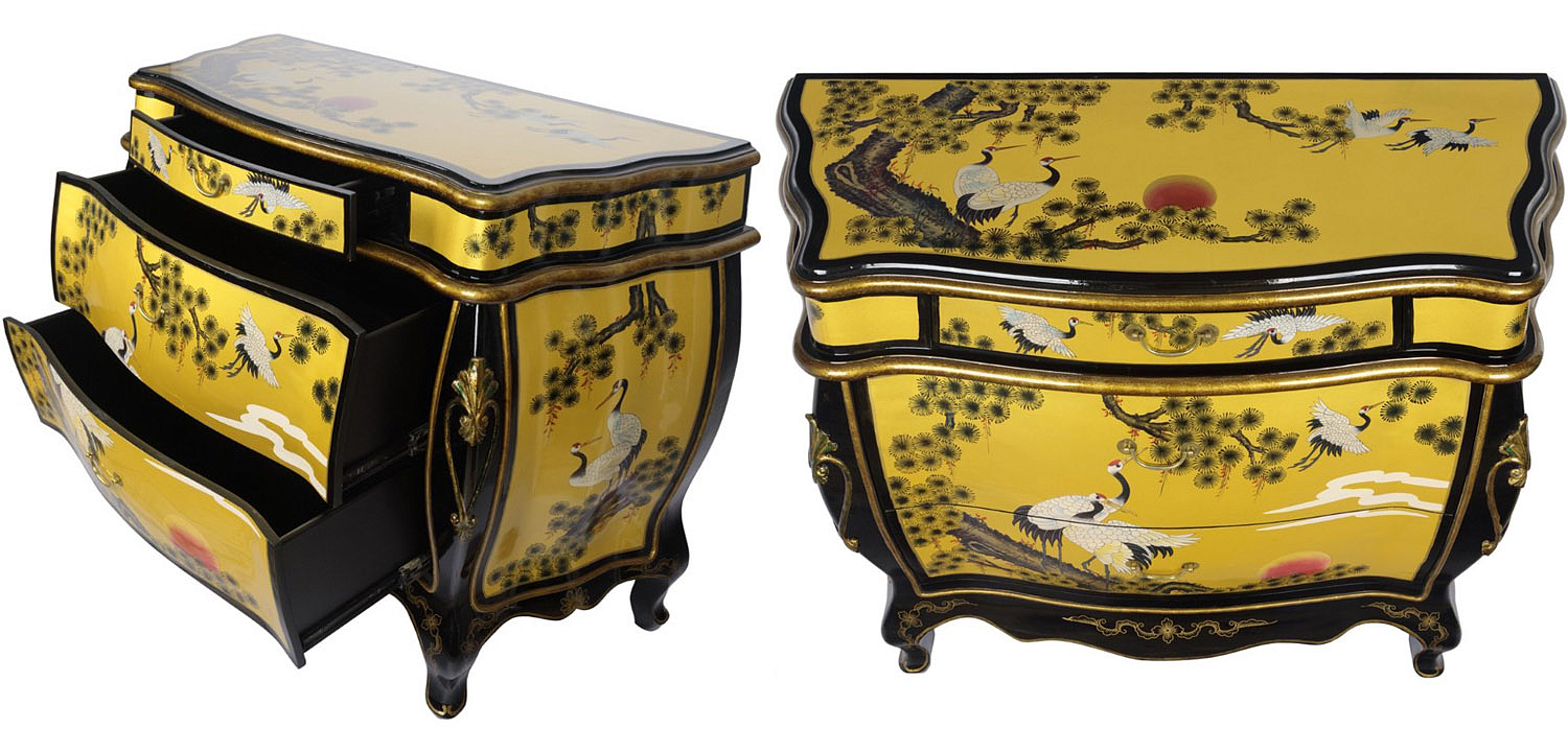 Китайский комод с журавлями Grus chest of drawers Китайский комод с журавлями Grus chest of drawers - Loft-Concept в Орле