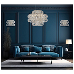 Люстра круглая с россыпью хрусталя Perfection of Diamonds варинант исполнения - 3 | Loft Concept в Орле