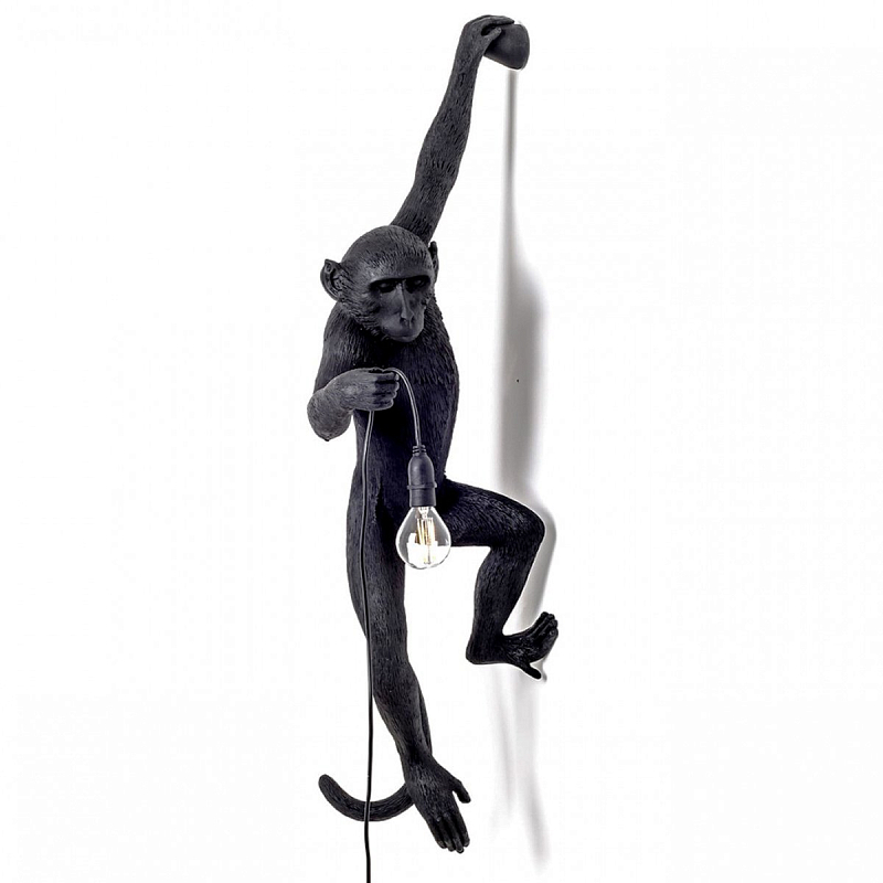 БРА SELETTI MONKEY LAMP HANGING VERSION Black Черный БРА SELETTI MONKEY LAMP HANGING VERSION Black Черный в Орле | Loft Concept