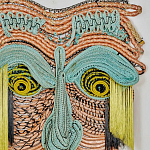 Арт-Объект из нитей Абстрактный портрет Joana Schneider  варинант исполнения - 1 | Loft Concept в Орле