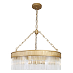 Люстра подвесная круглая со стеклянными трубками Nembus варинант исполнения - 1 | Loft Concept в Орле