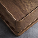 Прикроватный деревянный столик с 2-мя ящиками Moon Walnut Furniture варинант исполнения - 4 | Loft Concept в Орле