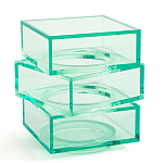 Стол журнальный в форме кубов Acrylic Furniture Lumina Mint Breeze варинант исполнения - 1 | Loft Concept в Орле