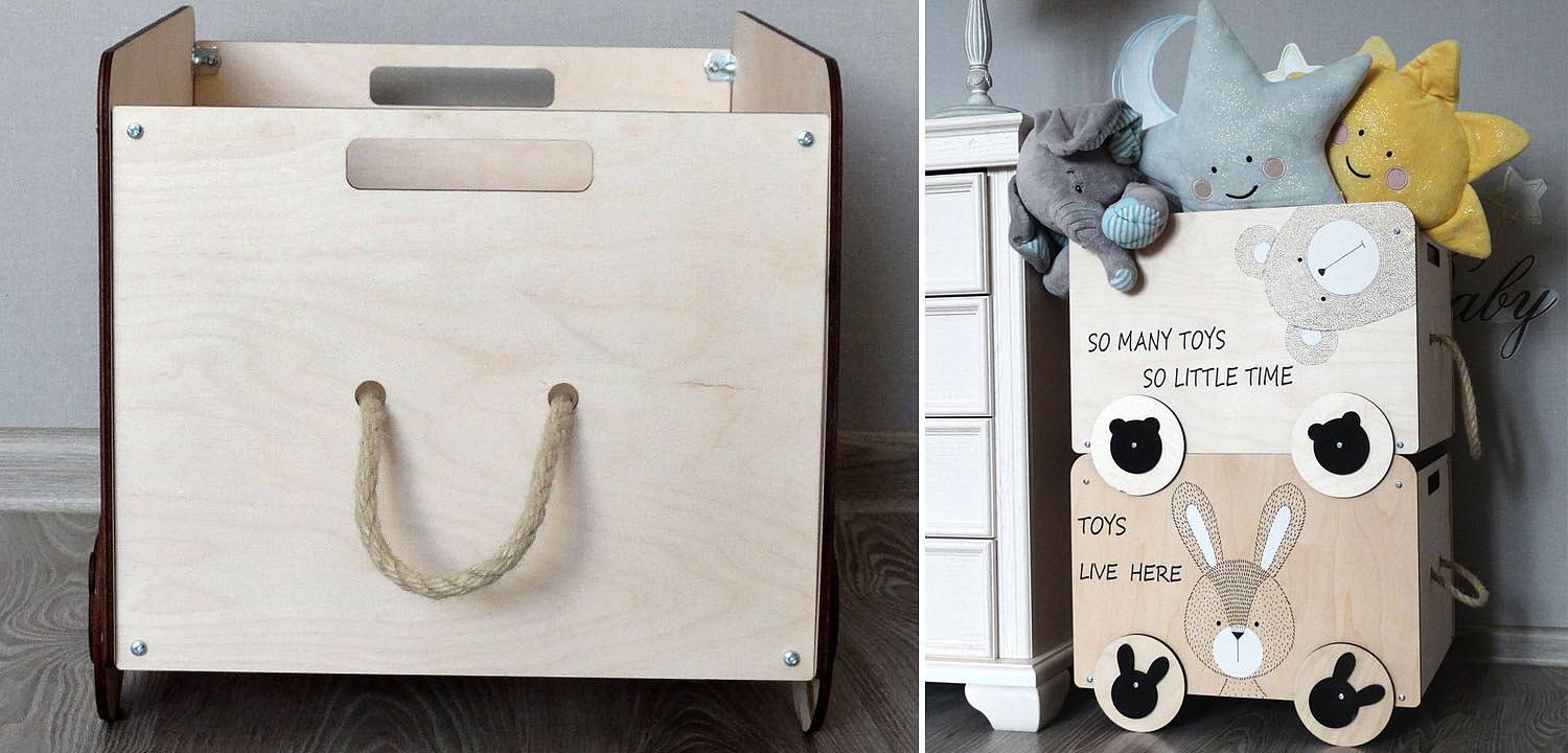 Ящик Wooden Box Bear Ящик Wooden Box Bear - Loft-Concept в Орле