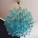 Дизайнерская люстра Blue Lagoon glass бирюзовое стекло  варинант исполнения - 3 | Loft Concept в Орле